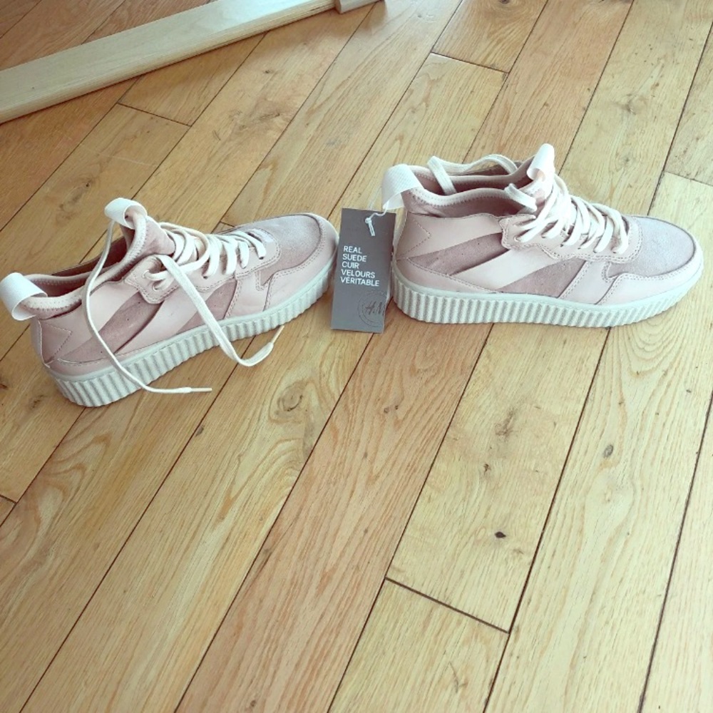 Light Pinkish, Creamish Color Fashion Sneakers